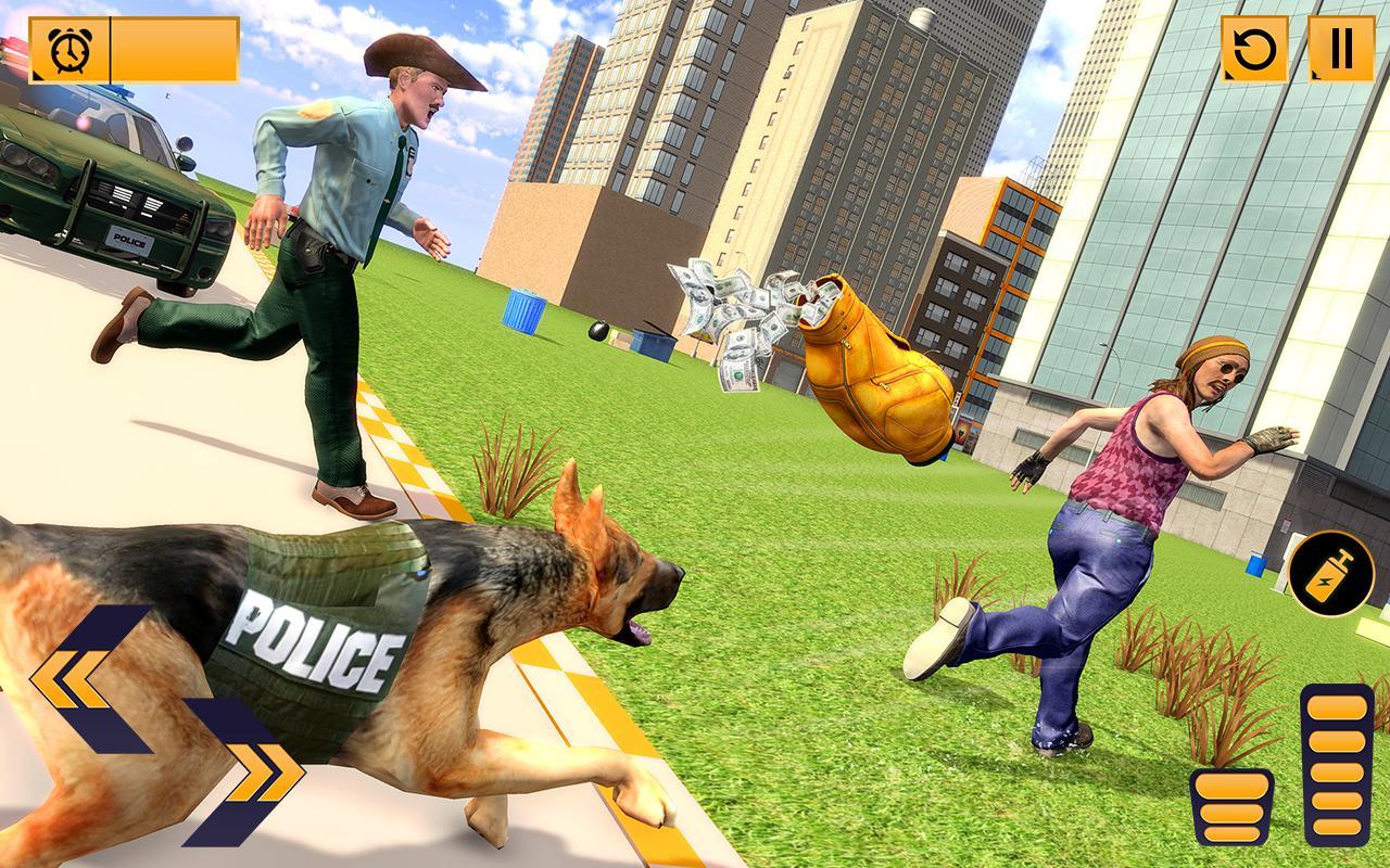 Police Dog Crime Chase - Cop Car Driving Simulator