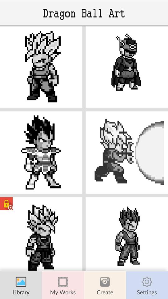 Color By Number : Goku Dragon Super Sandbox Pixel