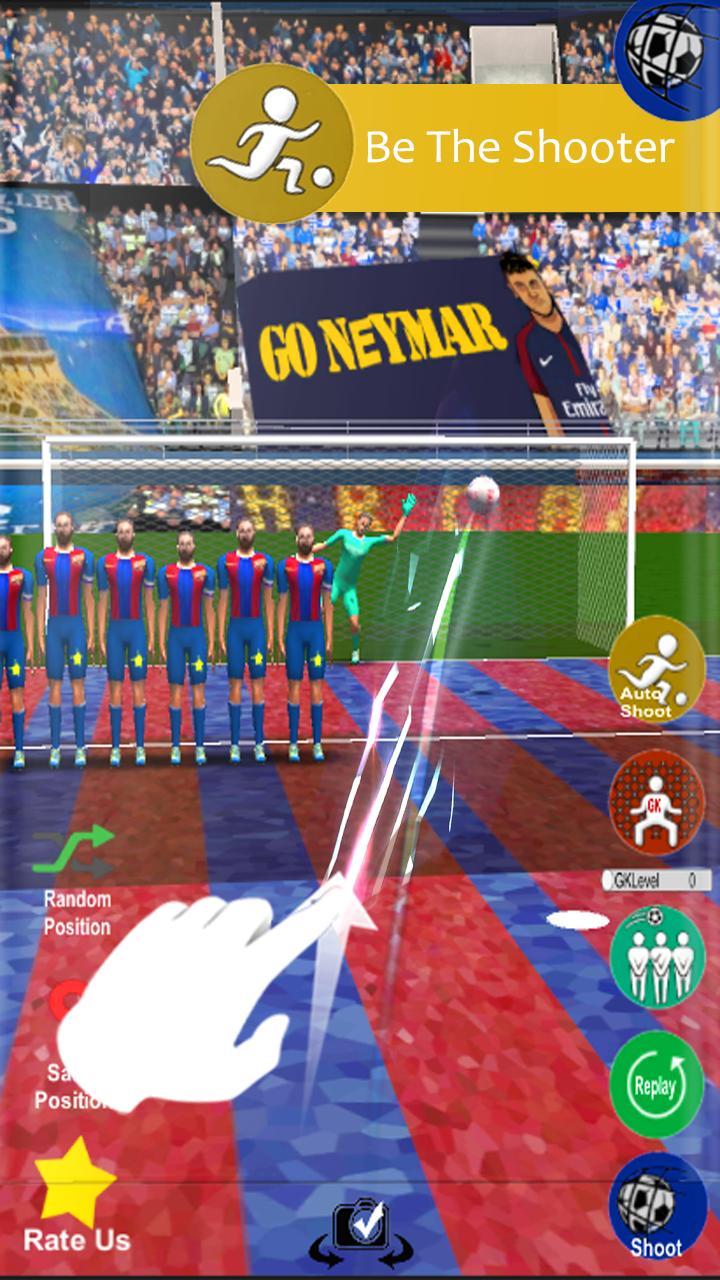 Free Kick - Neymar PSG vs Barca