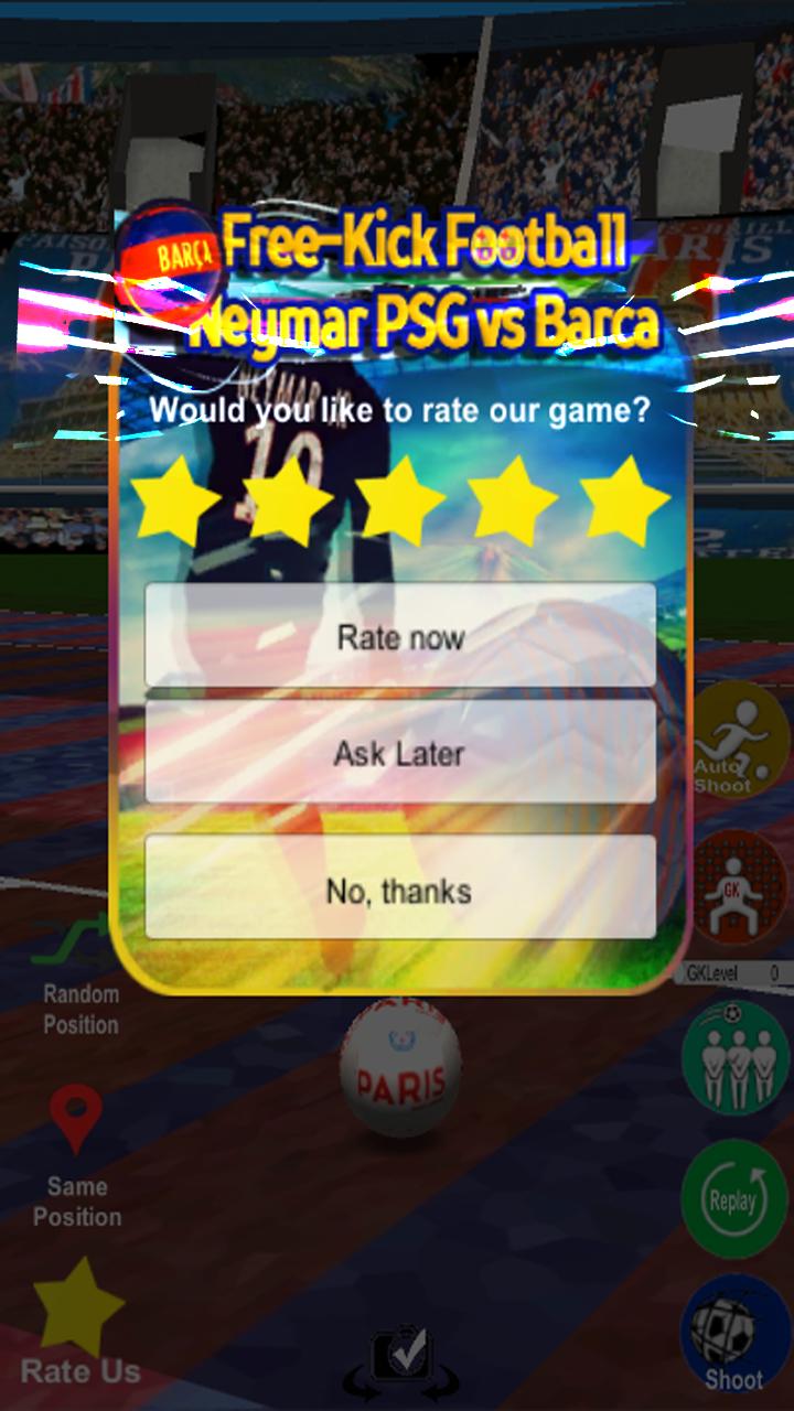 Free Kick - Neymar PSG vs Barca