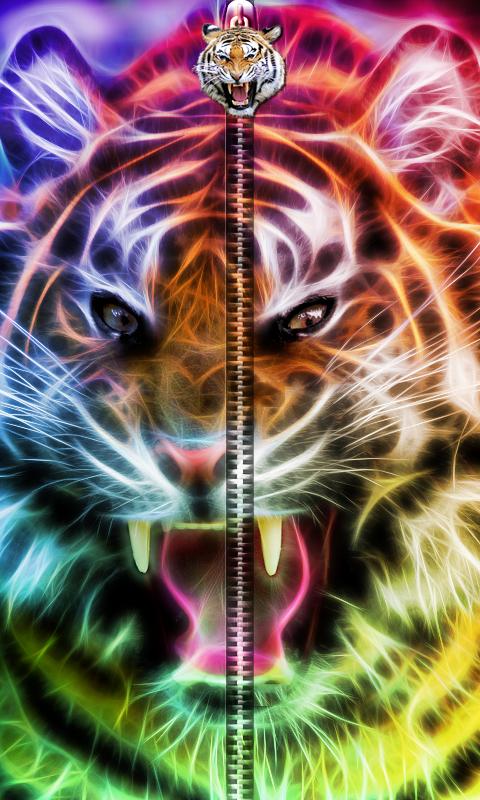 3D Tiger Zipper UnLock