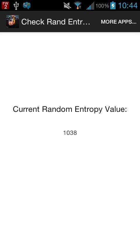 Check Random Entropy Available