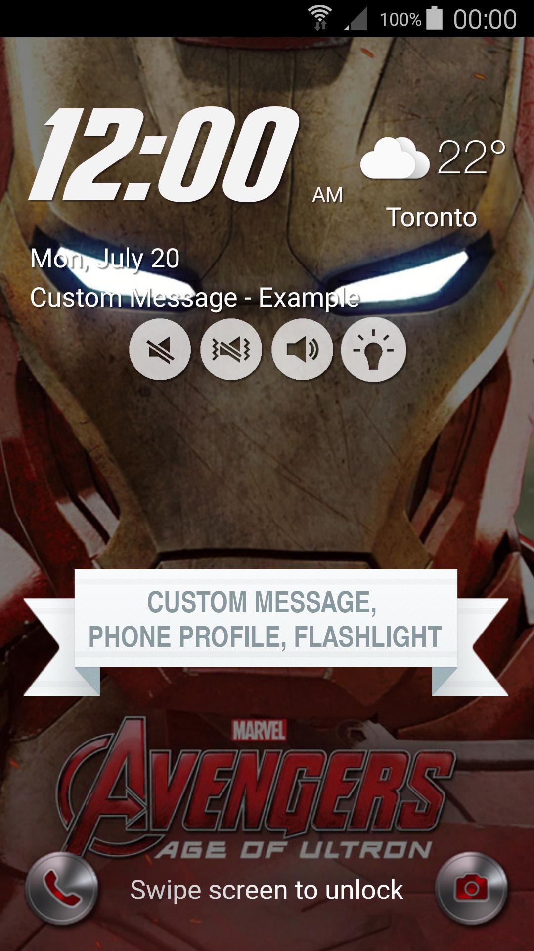 Lock Screen inspired Iron Man
