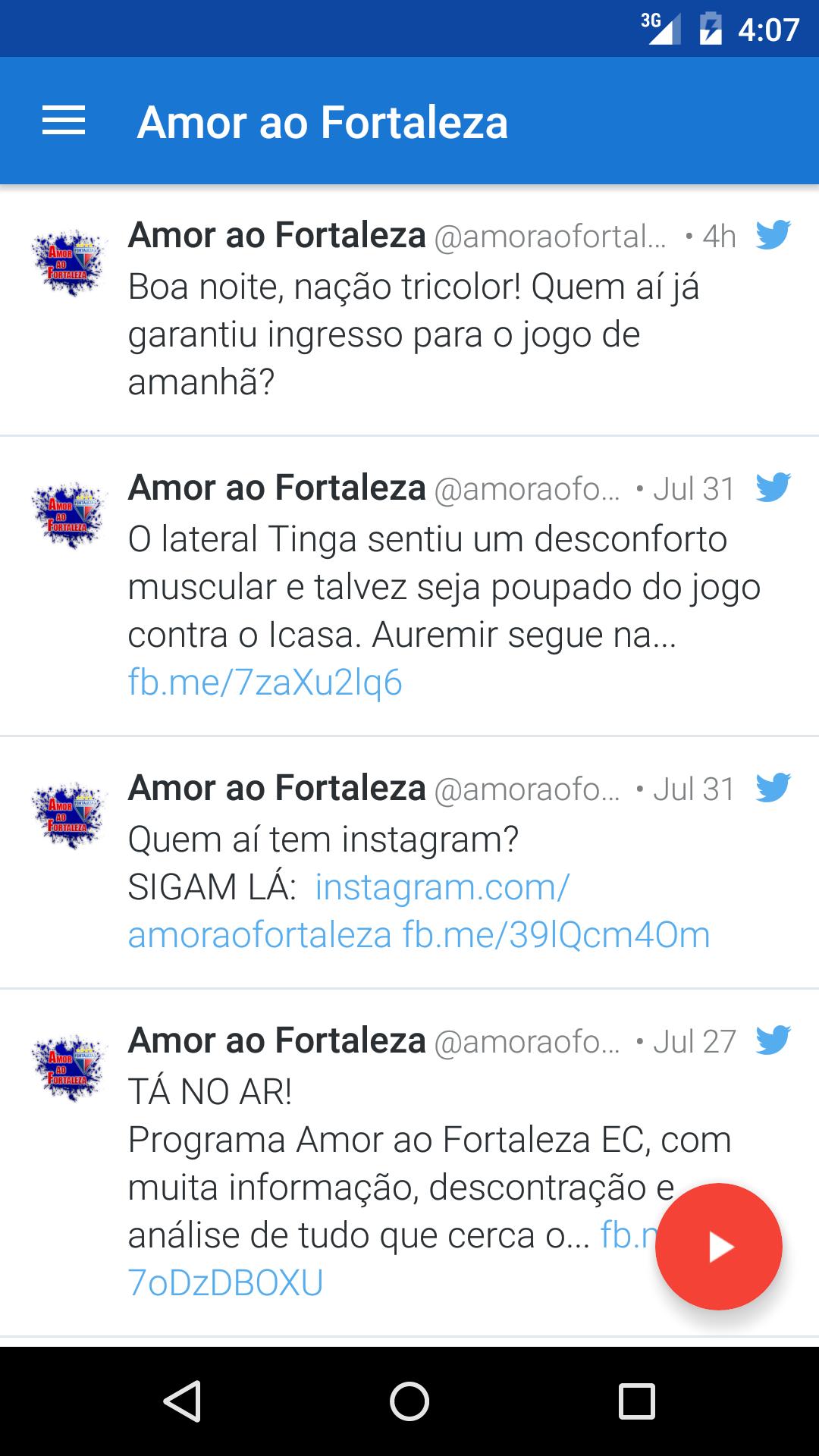 Amor ao Fortaleza E.C.
