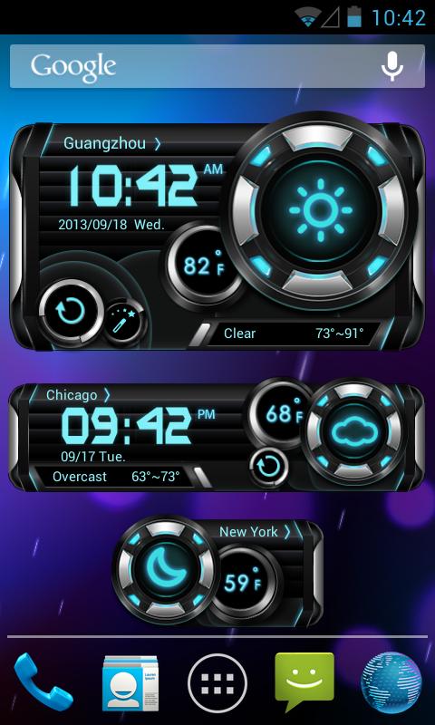 K-Turbo Weather Widget Theme