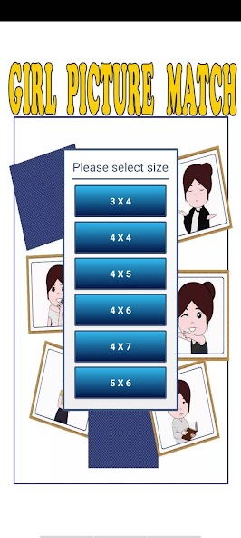 Girl Picture Match Game.