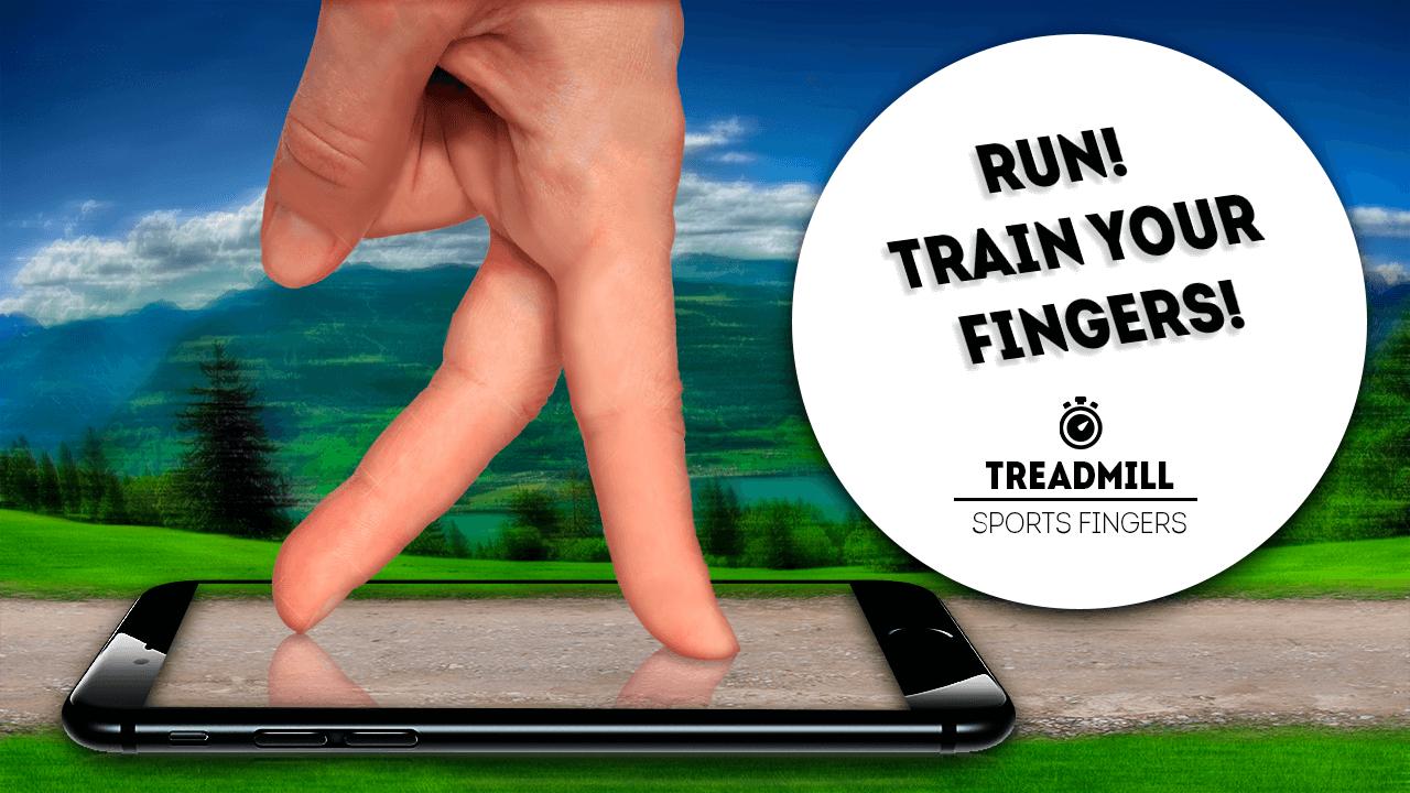 Treadmill: Sports fingers