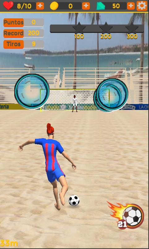 Shoot Goal - Girls Beach Soccer: summer freekick